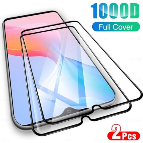 2Pcs HD Full Cover Protective Tempered Glass Film For VIVO Y21 Screen Protector Glass For VI VO VIVOY21 Y 21 21Y 6.51 inch 2021