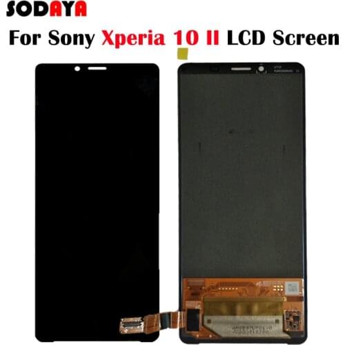 6.0" For Sony Xperia 10 II LCD Display Touch Screen Digitizer Assembly For Sony x10 ii LCD Replacement Parts ree Shipping