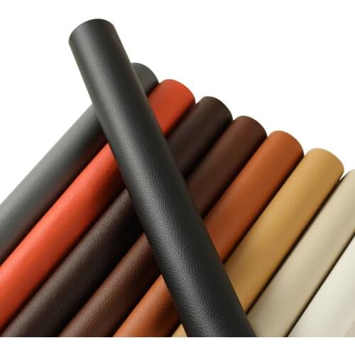 A4 Litchi Faux Leather Sheet PU Leatherette Fake Leather Fabrics Fix Patch Self Adhesive for Needlework Sewing Clothes Furniture