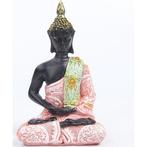 Buddhism Adornment Buddha StatueTathagata Statue Thailand Yoga Mandala Buddha Sculptures Resin Craft Amitabha Buddha Statue