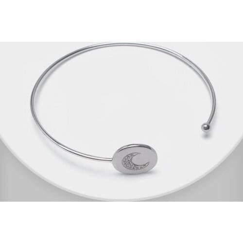 Amorita boutique Crescent design fashionable elegant temperament bangle