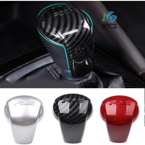 For Mazda CX-5 CX5 gear head covers interior leather Hand-stitched shift knob Accessories Gear Shift Collars 2015-2019