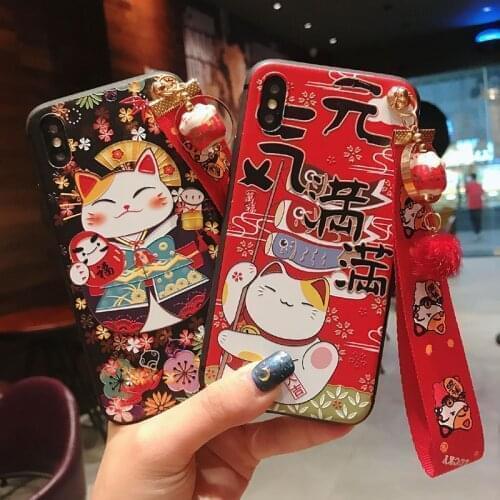 Japan style 3D Emboss Phone Case for iPhone 11 12 Pro Max Soft TPU Back Cover for iPhone 6 7 8 Plus X XS XR XSMAX Coque