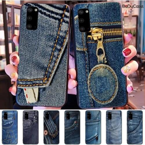 Jeans Pattern DIY Phone Case Cover Shell For Samsung Galaxy S9 S10 S10E S6 S7 S8 S9 S9Plus S5 S20