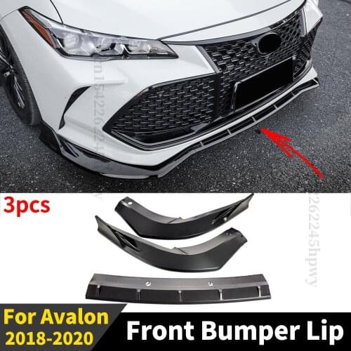 Spoiler Deflector Guard Decoration Tuning Accessories Modified Trim Front Bumper Lip Chin For Toyota Avalon 2018 2019 2020