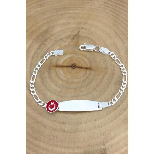 Child Bracelet Moon Star 925 Silver Imprint Wristband