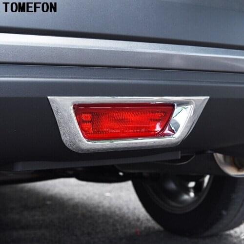For Nissan Kicks 2016 2017 2018 ABS Chrome Rear Bottom Stop Brake Light Lamp Cover Trim Tail Stoplight Hoods Car Exterior Bezels