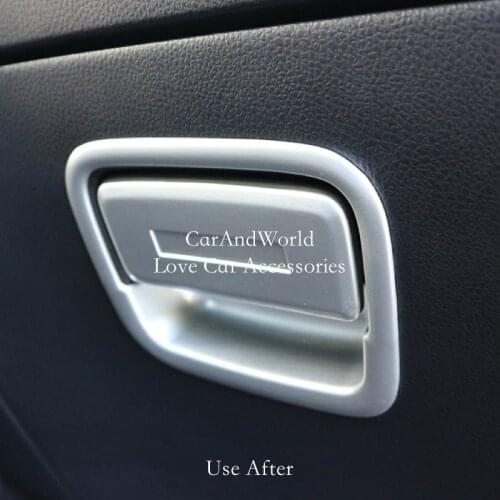 For Trumpchi GS3 2017-2021 Co-pilot Storage Box Glove Handle Bowl Frame Cover Trims Carbon Fiber Garnish Car Styling Accessories