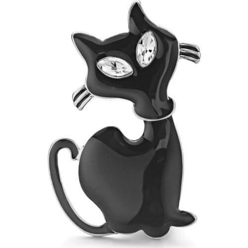 Dormon Black Brooches For Clothes