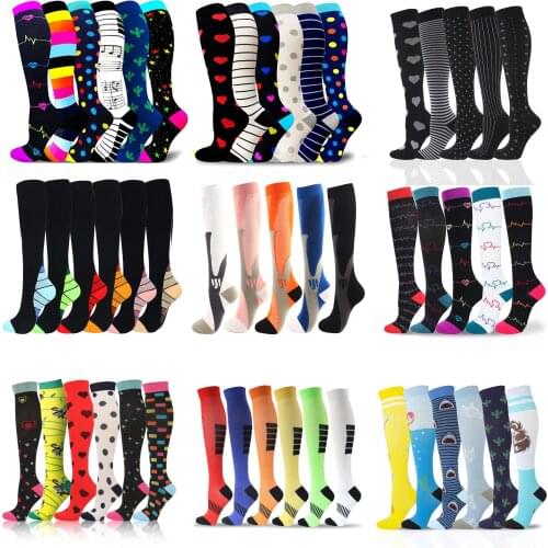 Compression Stockings Socks Men Women Sports Socks 30 Mmhg Golf Tube Football Socks Outdoor Nursing Hiking Running Fitness Socks