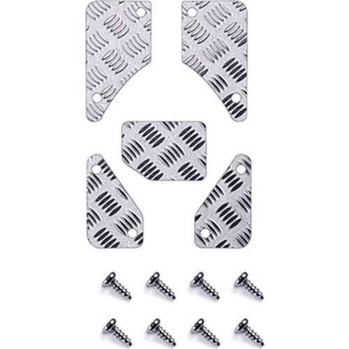 For XIAOMI Suzuki JIMNY Metal Front & Rear Decorative Sheet Anti-Skid Plate Upgrade Accessories 1/16 RC Car Parts