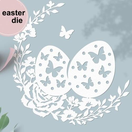 MEET HUANG Easter Egg Flower Basket Metal Cutting Dies Stencils for scrapbooking dies Card Making Embossing die cut craft dies