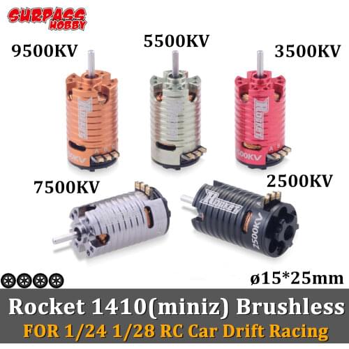 SURPASS HOBBY 1410 Brushless Motor Mini ROCKET MINI-Z for 1/24 1/28 1/32 RC Car Drift Fpv Scx24 Kyosho Wltoys Atomic Off-Road