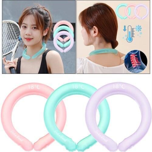 2021 New Neck Cooling Tube Summer Cooling Products Cooling Neck Wraps Hands Free Cold Gel Reusable Neck Cooler