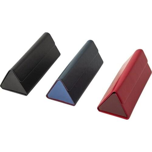 Eyewear Triangular Collapsable Fashion Foldable Glasses Compact Sunglasses Case