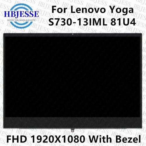 Original 13.3"LCD Display LED Panel Front Glass Assembly Without Touch 5D10S39588 For Lenovo Yoga S730-13 S730-13IML 81U4