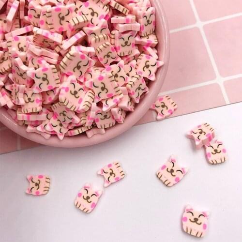 50g Cartoon Dog Slice Polymer Clay for Crafts Making Crystal Mud Filling Material Accessories DIY Scrapbooking Decoration 1cm