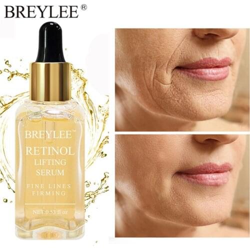 BREYLEE Retinol Serum Anti-Aging Lifting Firming Collagen Facial Essence Remove Wrinkles Relieve Fine Lines Repair Tighten Skin