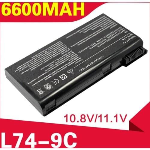 ApexWay 6600mAh BTY-L74 BTY-L75 battery For MSI A5000 A6000 A6200 A6203 A6205 A7200 Series 91NMS17LD4SU1 91NMS17LF6SU1