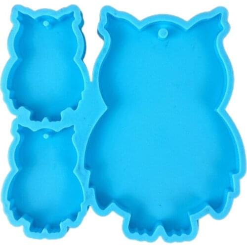 Animal Shaped Keychain Epoxy Resin Mold Key Chain Pendants Silicone Mould DIY Crafts Decorations Casting Tools