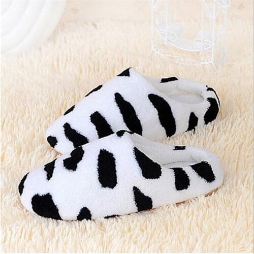 Winter Warm Slippers For Woman Shoes Soft Plush Indoor Home Furry Slippers Woman Warm Shoes For Bedroom Couple Winter Slippers