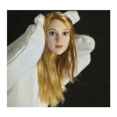 1/6 Beauty Actress Rosa Salazar Head Carving With Blonde Hair Fit 12'' Figure in stock