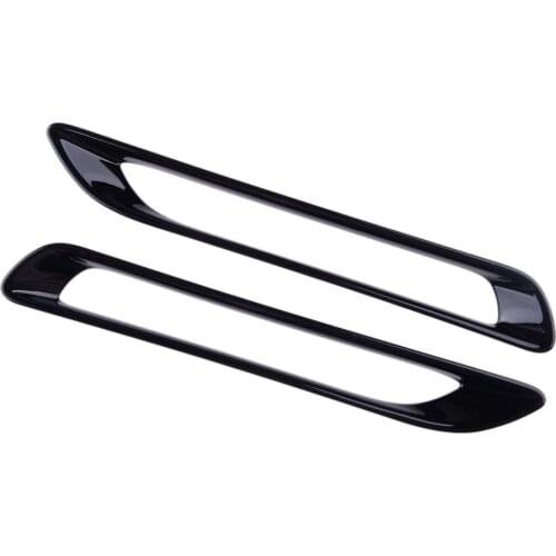 1 Pair Car Rear Tail Fog Light Lamp Cover Trim Fit For Toyota RAV4 2019 2020 ABS Black