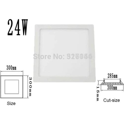 1pcs/lot Surface Mounted 24w Panel Kitchen Ceiling Light Lamp Square AC85-265V White /warm White