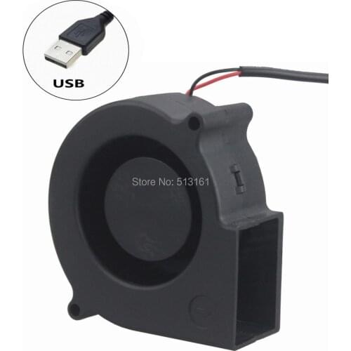10 Pieces Gdstime DC 5V 0.4A USB Turbo Blower Fan 75mm 7.5cm 75x75x30mm Brushless Centrifugal Fan