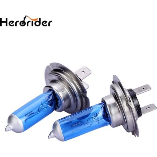 Herorider 2pcs H7 Xenon Halogen Low Beam Light Bulbs Auto HeadLight Bulb 5500-6000K 12V 55W Parking H7 Car Styling For chevrolet