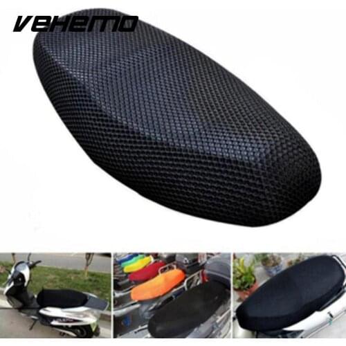 2017 Motorcycle Seat Cover 3D Black Breathable Protector Waterproof Sunscreen