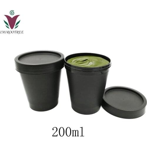 22pcs 200ml 200g PP Empty Green Pink White Black Plastic Cosmetic Cream Container Jar for Facial Mask Cosmetics Packaging