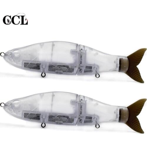 CCLTBA 165mm Hard Glide Shad Lure Swimbait Blank Lures Fishing Bait Trout Unpainted Slide Fishing Tackle