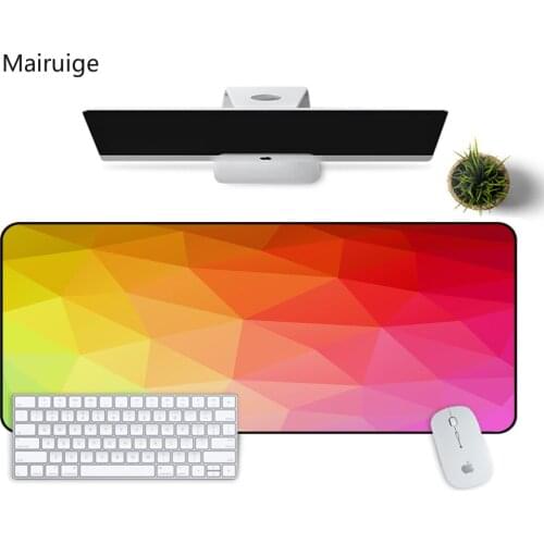 Color Creative Personality Game Mouse Pad Large Size Gradient Desktop Keyboard Lock Border Washable Rubber Pad Desk Pad