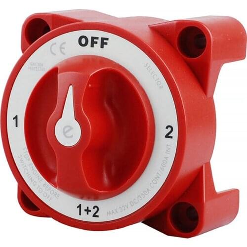 DC 32V 350A Battery Switch 4-Position Selector Marine Boat Battery Selector Switch Disconnect for Marine Boat