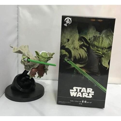 Disney Star Wars Jedi Knight Yoda Master Action Figure Toy PVC Movie & TV Peripheral Creative Collection Furninshing Artical