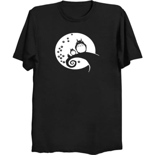 Men T-shirts Tribute To Miyazaki No Face Anime Graphic Print Summer Tshirts Streetwear Ulzzang