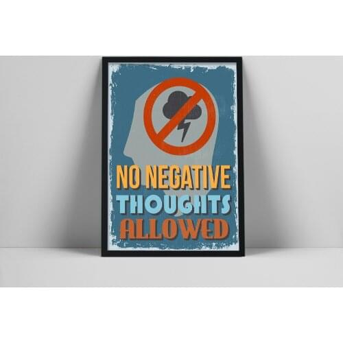 Canvas Painting Retro Style Positive Energy Inspirational Words Posters Wall Art Prints Pictures for Living Room Home Decor