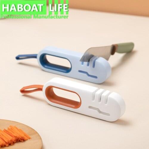 Multifunctional Anti Slip Kitchen Grindstone Scissors Available Knife Sharpener HB1203 C