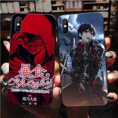 Anime Soft Shell Manga Berserk Of Gluttony Phone Case For Iphone X XR 12 Mini Xs 11 Pro Max 7 6 6S 8 Plus SE 5 Cartoon TPU Cover