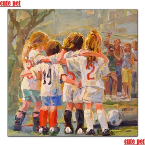 Full Square Drill Team buddies 5D DIY Diamond Painting Crystal Embroidery Cross Stitch Needlework Mosaic child gifts Decor Gift