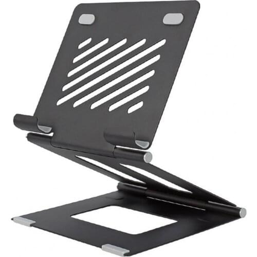 Computer Monitor Stand Aluminum Alloy Folding Tablet Holder Portable Adjustable Cooling Computer Holder for Office