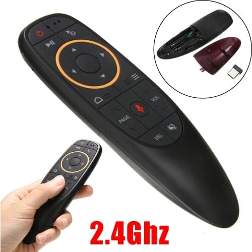 G10 Wireless Voice Air Mouse Remote Control with USB Receiver 2.4GHz Wireless IR Remote Control For Smart TV Laptop PC