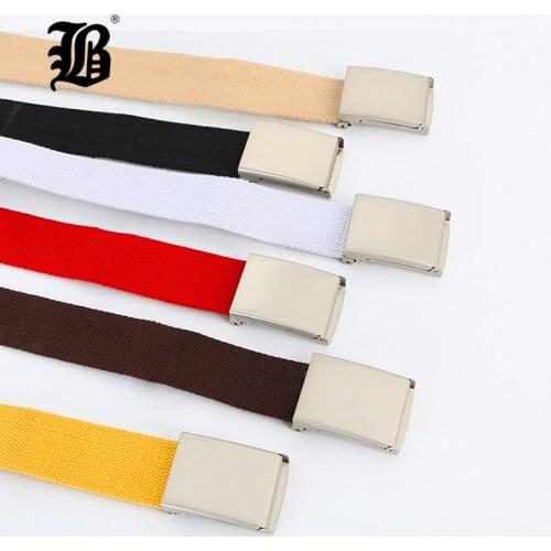 [FLB] Men Belt Fashion Unisex Army Tactical Waist Belt Jeans Male Casual Luxury Canvas Webbing Waistband Ceinture Femme FP040