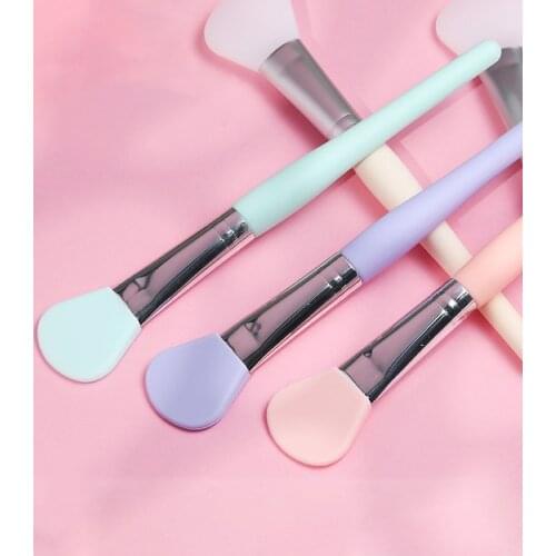 Fan Shape Silicone Facial Face Mask Brush Women Mask Mud Mixing Blender Makeup Brush Cosmetic Beauty Skin Face Care Tools