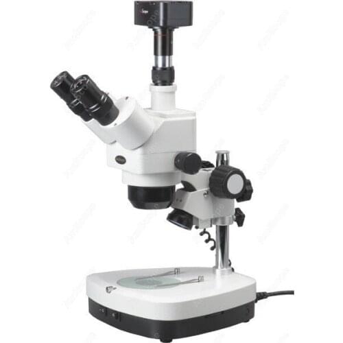 Student Stereo Microscope--AmScope Supplies 10x-40x Student Stereo Zoom Microscope + 5MP Camera