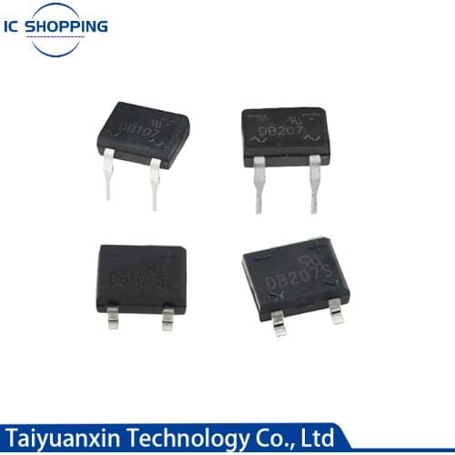 20PCS Rectifier Bridge DB104S DB104 DB107 DB107S DB157S DB207S DB207 DIP4 SOP4 1A 2A 400V 1000V 2000V
