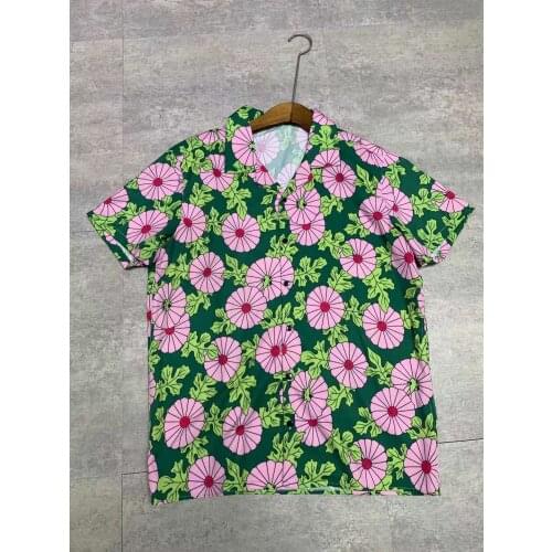 W2058 Fashion Mens Shirts 2021 Runway Luxury famous Brand European Design party style Mens Clothing