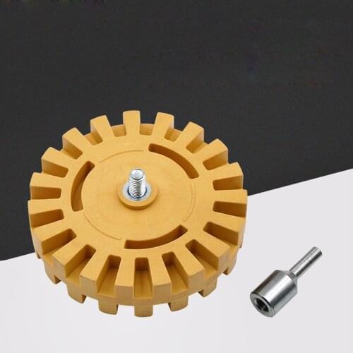1/4" Shank Rubber Eraser Wheel Polishing Wheel Decal Remover Quick Polishing Removal Tool For Car Stickers And Decals