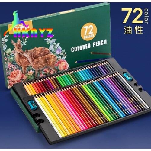 1 sets 72/120/150/200 Colored pencil set water soluble or oily School art painting and sketching pencils